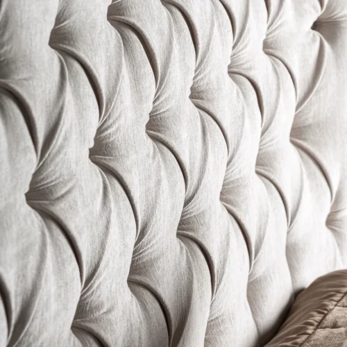 Lit Bend gris capitonné Vical Home — vue 8