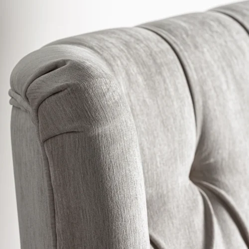 Lit Bend gris capitonné Vical Home — vue 9