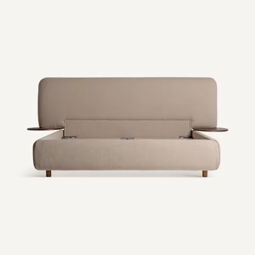 Lit Dayton lin beige Vical Home — vue 3