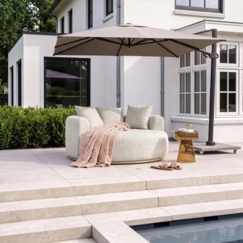 Lit de jardin Belucci écru rond Richmond Interiors — vue 10