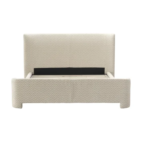 Lit Divana beige chevron 160 x 200 Richmond Interiors — vue 4