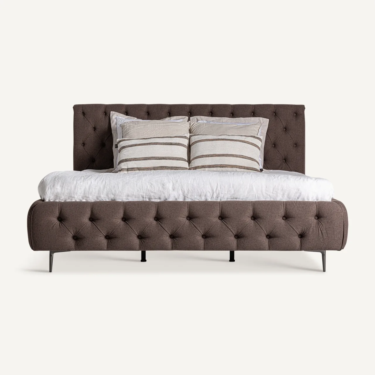 Lit Oslo velours marron Vical Home