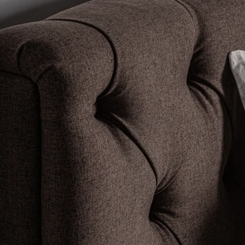 Lit Oslo velours marron Vical Home — vue 5