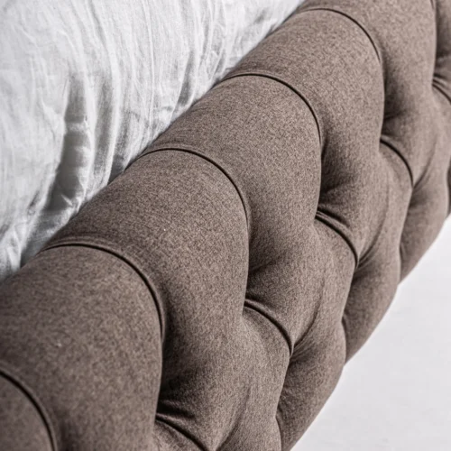 Lit Oslo velours marron Vical Home — vue 7