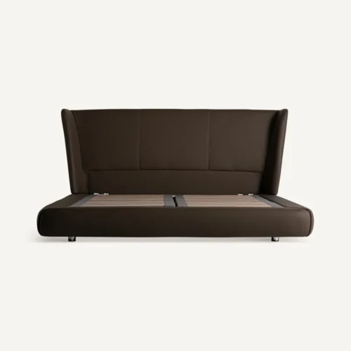 Lit Wayne cuir marron Vical Home — vue 3