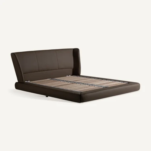 Lit Wayne cuir marron Vical Home — vue 4
