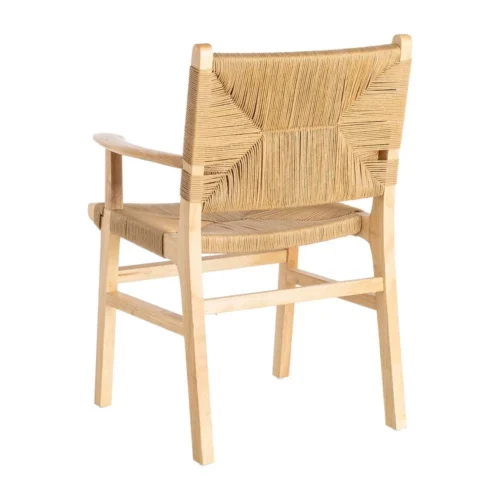 Lot 2 Chaises avec accoudoirs corde de papier naturel Ixia 61 cm — vue 5