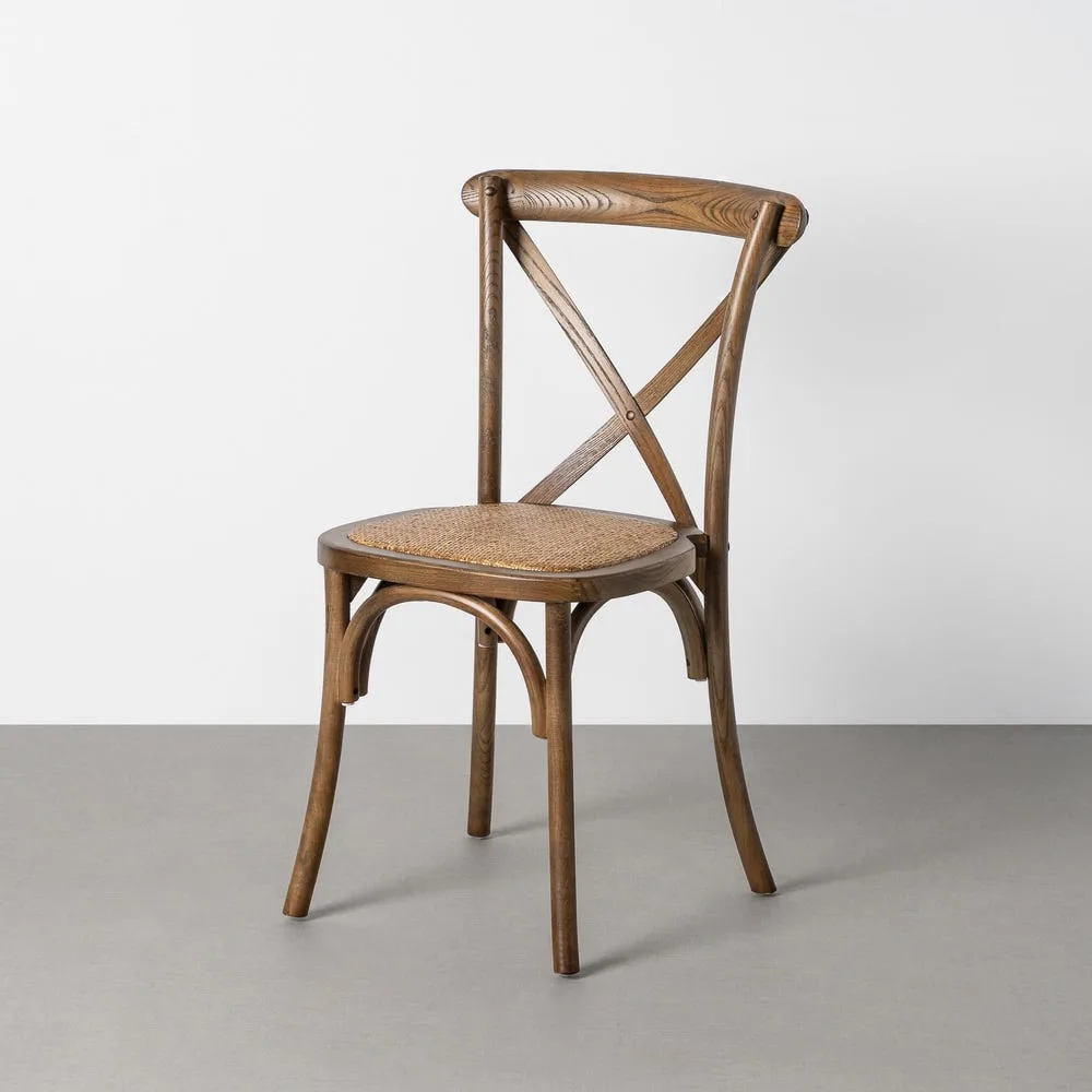 Lot 2 Chaises bois d'orme Ixia 50 cm