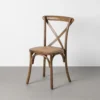 lot 2 chaises bois d orme ixia 50 cm marron 1