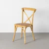 lot 2 chaises bois d orme ixia 50 cm naturel 1