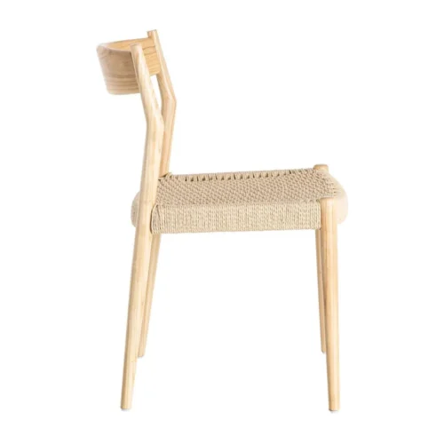 Lot 2 Chaises bois de frêne et corde de papier Ixia 53 cm — vue 4