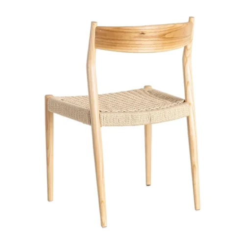 Lot 2 Chaises bois de frêne et corde de papier Ixia 53 cm — vue 5