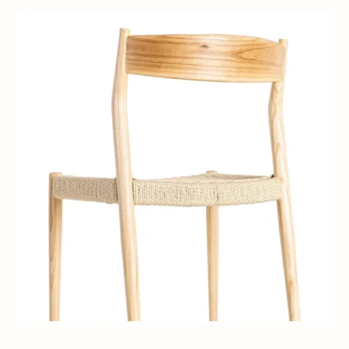 Lot 2 Chaises bois de frêne et corde de papier Ixia 53 cm — vue 6