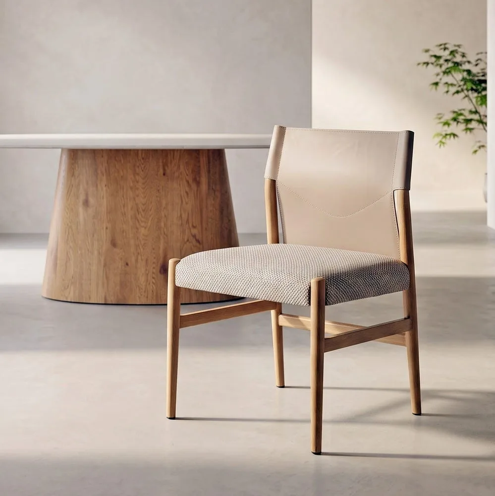 Lot 2 Chaises métal dossier similicuir Ixia 50 cm