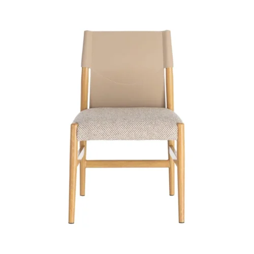 Lot 2 Chaises métal dossier similicuir Ixia 50 cm — vue 10
