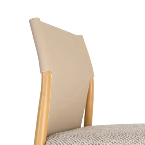 Lot 2 Chaises métal dossier similicuir Ixia 50 cm — vue 2