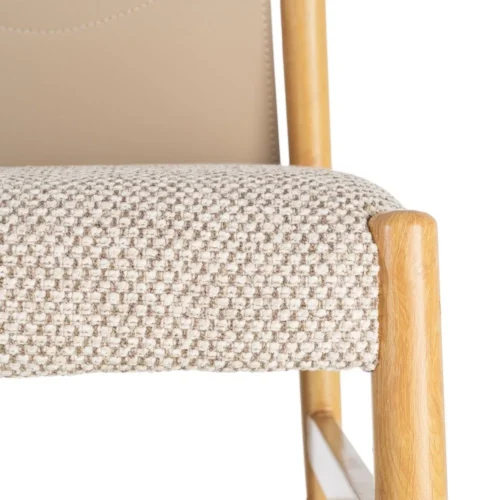 Lot 2 Chaises métal dossier similicuir Ixia 50 cm — vue 7