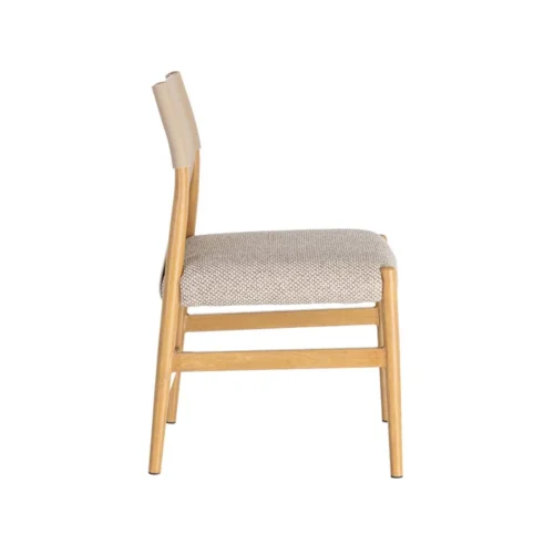 Lot 2 Chaises métal dossier similicuir Ixia 50 cm — vue 8