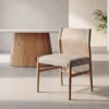 lot 2 chaises metal dossier similicuir ixia 50 cm naturel et beige 1