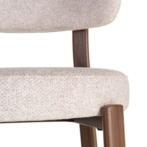Lot 2 Chaises tapissées polyester piètement fer Ixia 51 cm — vue 4