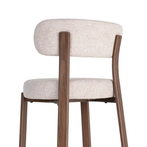 Lot 2 Chaises tapissées polyester piètement fer Ixia 51 cm — vue 5