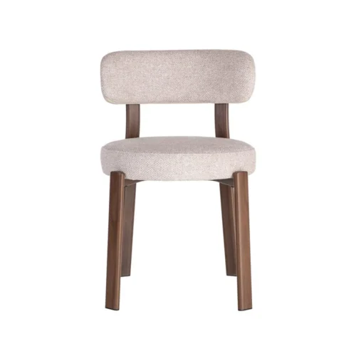 Lot 2 Chaises tapissées polyester piètement fer Ixia 51 cm — vue 9