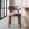 lot 2 chaises tapissees polyester pietement fer ixia 51 cm taupe chine 1
