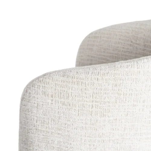 Lot 2 Chaises tissu avec accoudoirs piètement métal Ixia 61 cm — vue 8