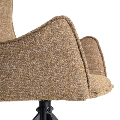 Lot 2 Chaises tissu beige piètement métal Ixia 58,5 cm — vue 10