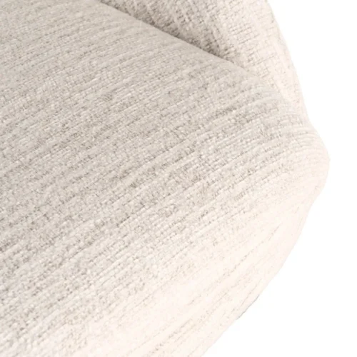 Lot 2 Chaises tissu crème déhoussable piètement fer noir Ixia 58 cm — vue 9
