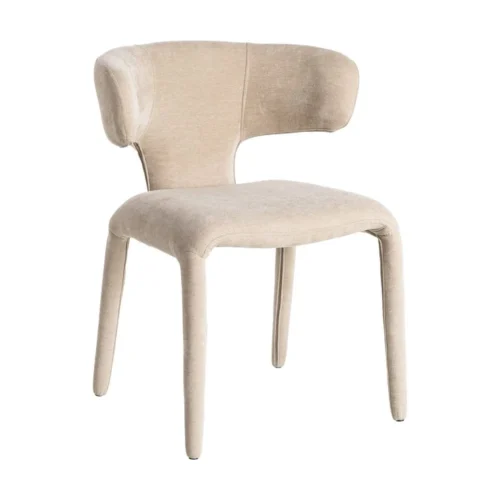 Lot 2 Chaises tissu dossier bas Ixia 58 cm — vue 2