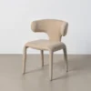 lot 2 chaises tissu dossier bas ixia 58 cm taupe 1