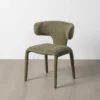 lot 2 chaises tissu dossier bas ixia 58 cm vert 1