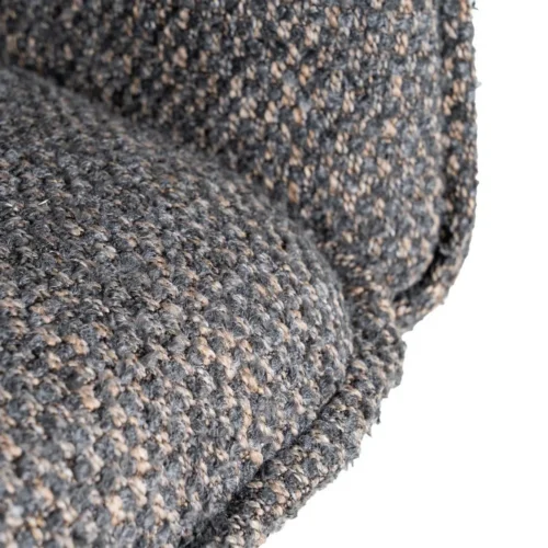 Lot 2 Chaises tissu gris piètement métal Ixia 58,5 cm — vue 9
