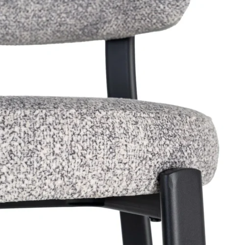 Lot 2 Chaises tissu piètement métal Ixia 51 cm — vue 4