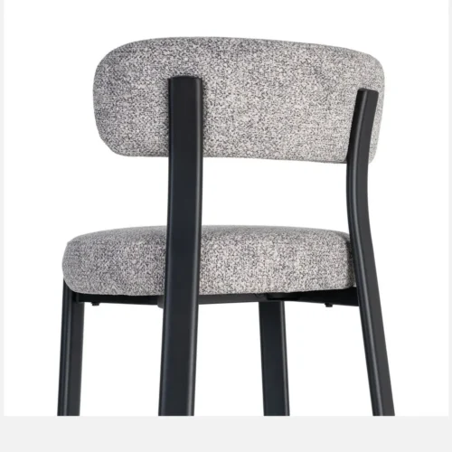 Lot 2 Chaises tissu piètement métal Ixia 51 cm — vue 5