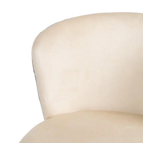 Lot 2 Chaises tissu vert et beige dessin abstrait Ixia 58 cm — vue 7