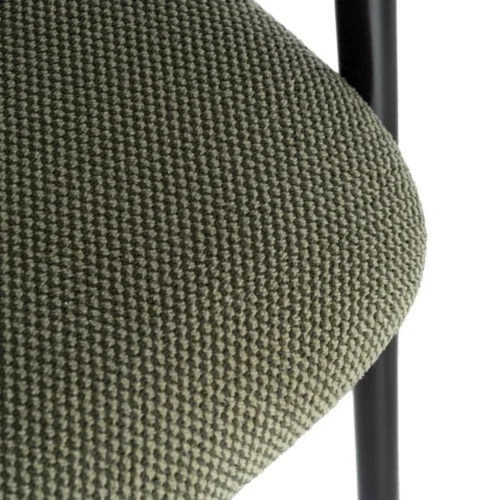Lot 2 Chaises tissu vert piètement métal Ixia 54 cm — vue 9