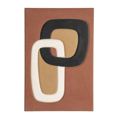 Lot 2 Tableaux diptyque abstrait formes organiques Ixia 80 × 120 cm — vue 2