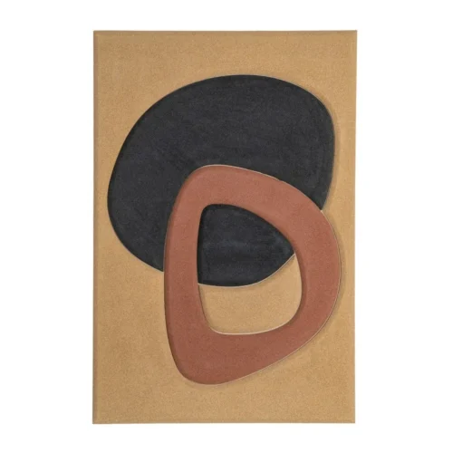 Lot 2 Tableaux diptyque abstrait formes organiques Ixia 80 × 120 cm — vue 3