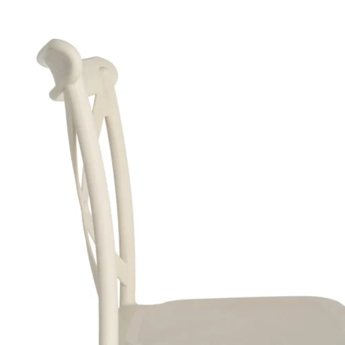 Lot 4 Chaises de jardin empilables polypropylène Ixia 53 cm — vue 2