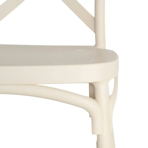 Lot 4 Chaises de jardin empilables polypropylène Ixia 53 cm — vue 3