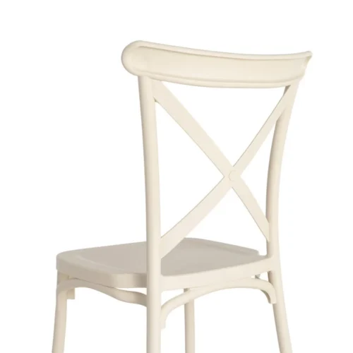 Lot 4 Chaises de jardin empilables polypropylène Ixia 53 cm — vue 4
