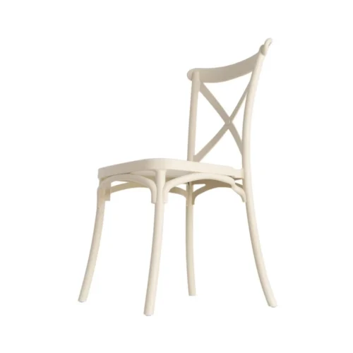 Lot 4 Chaises de jardin empilables polypropylène Ixia 53 cm — vue 7