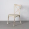 lot 4 chaises de jardin empilables polypropylene ixia 53 cm creme 1
