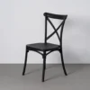 lot 4 chaises de jardin empilables polypropylene ixia 53 cm gris et anthracite 1