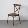 lot 4 chaises de jardin empilables polypropylene ixia 53 cm marron 1