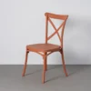 lot 4 chaises de jardin empilables polypropylene ixia 53 cm terre cuite 1