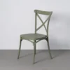 lot 4 chaises de jardin empilables polypropylene ixia 53 cm vert 1