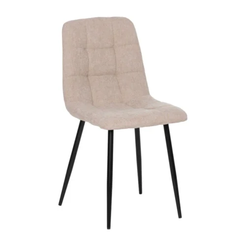 Lot 4 Chaises dossier haut tissu et métal Ixia 44 cm — vue 2